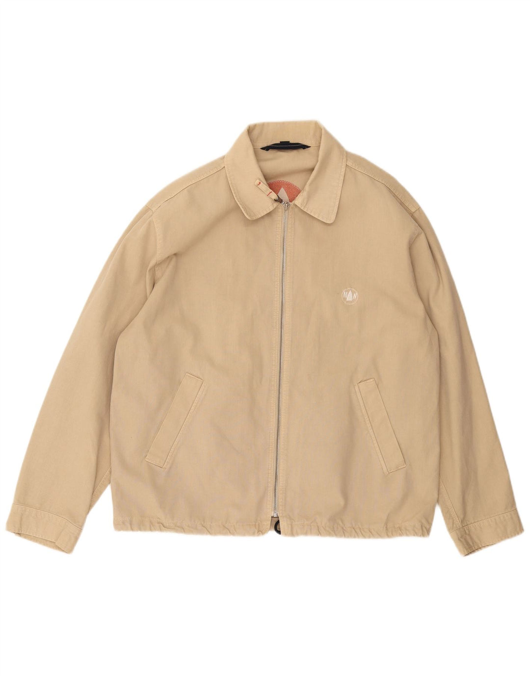 MURPHY & NYE Chaqueta bomber para hombre UK 40 Grande Algodón beige