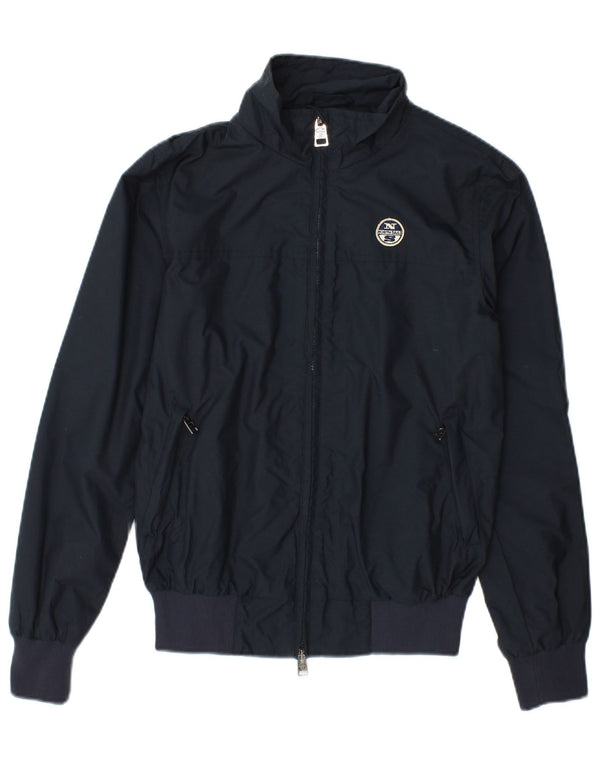 North Sails Chaqueta impermeable para hombre UK 36 Small Azul marino Poliamida