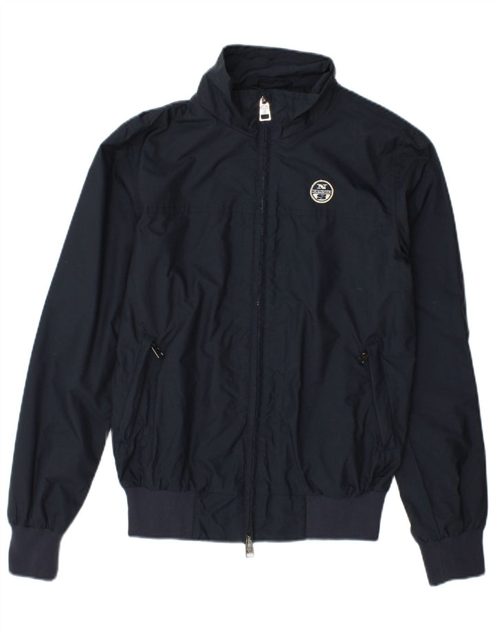 North Sails Chaqueta impermeable para hombre UK 36 Small Azul marino Poliamida
