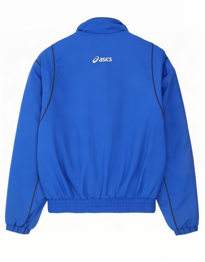 Asics - Chaqueta de chándal para hombre, nailon azul grande