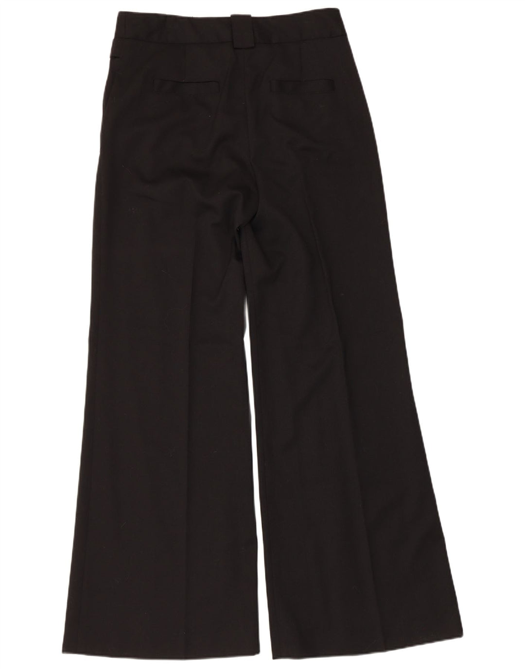 Zara Pantalón chino acampanado para mujer EU 40 Medium W30 L32 Negro
