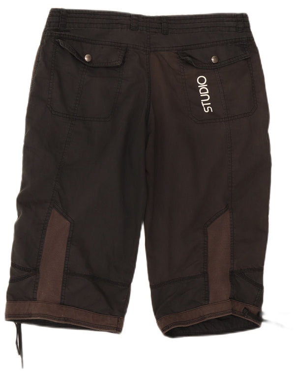 Nike Shorts chinos gráficos para mujer UK 12 Medium W30 Negro Colorblock Algodón