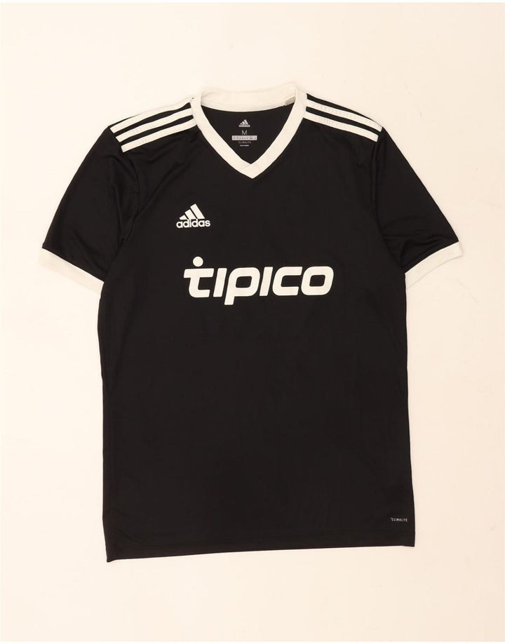 Adidas Hombre Camiseta Gráfica Top Mediano Negro Poliéster Deportes