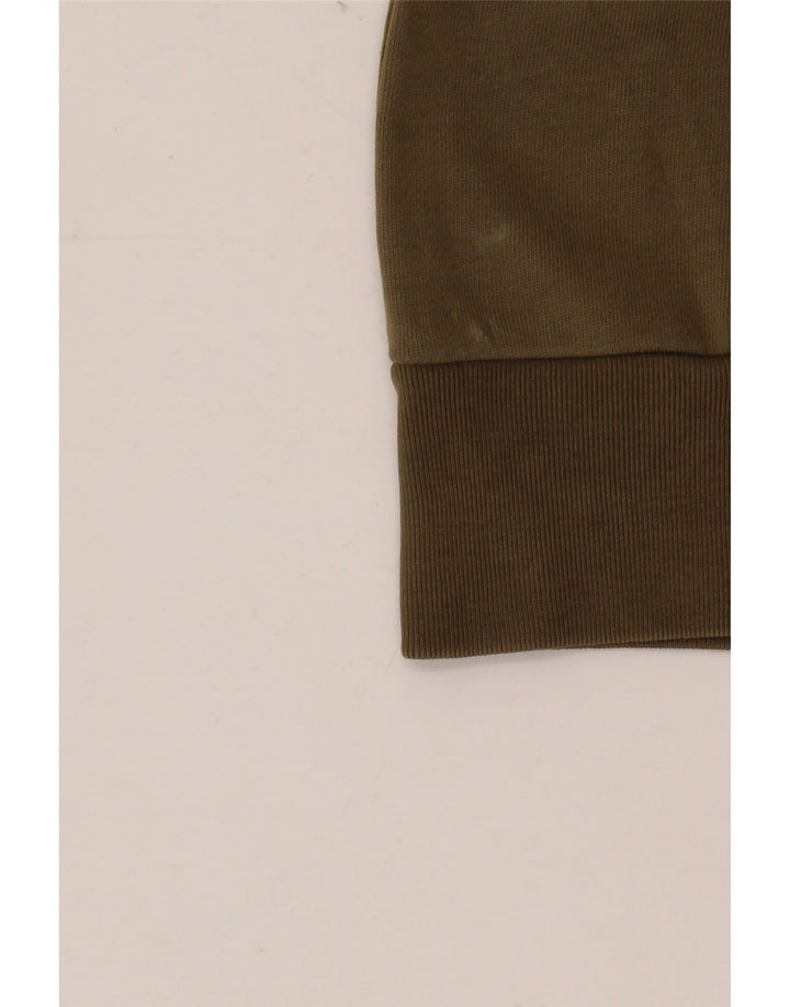 DIESEL Sudadera gráfica para mujer Jumper UK 42 Algodón caqui mediano