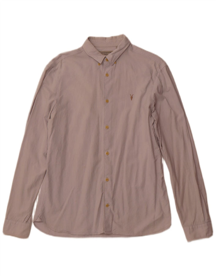 Camisa All Saints Hombre Algodón Blanco Roto Medio