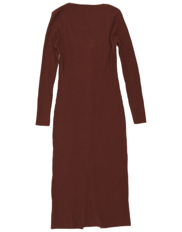 ZARA Vestido ajustado para mujer UK 44 Grande Marrón