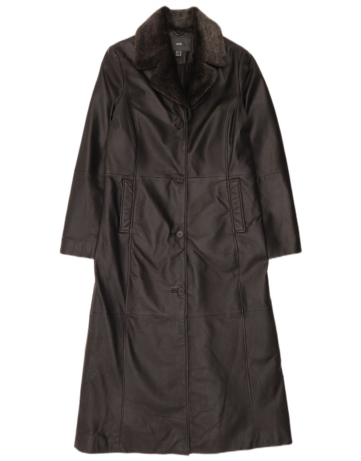 TCM Abrigo de cuero para mujer UK 42 Cuero negro mediano