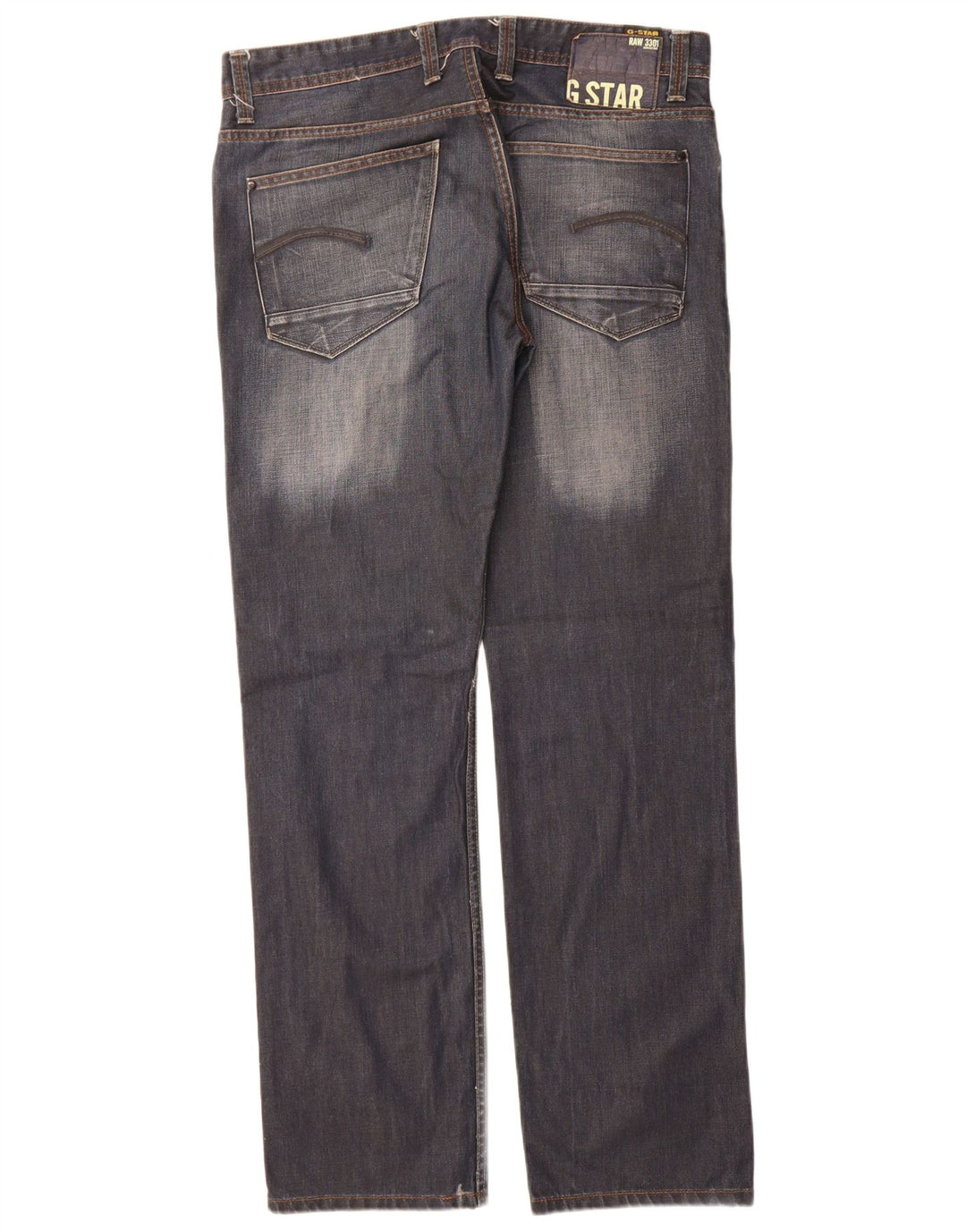 Vaqueros rectos para hombre G-Star W36 L34 Algodón azul marino