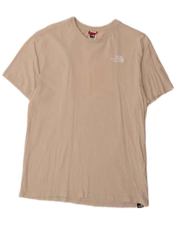 The North Face Camiseta gráfica para hombre Top grande de algodón beige