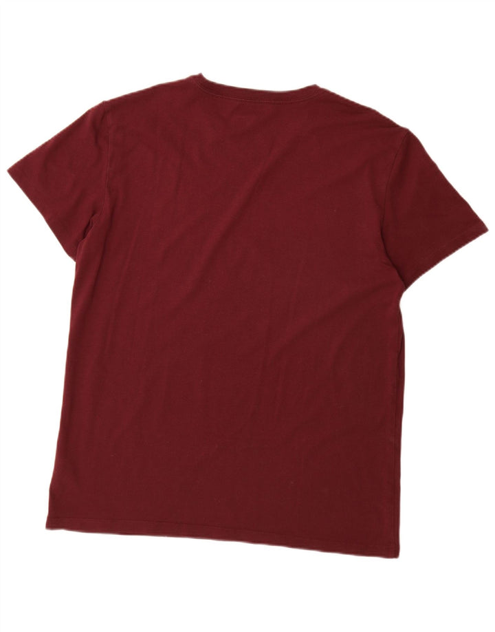 AMERICAN EAGLE Camiseta gráfica para hombre Top Algodón burdeos medio