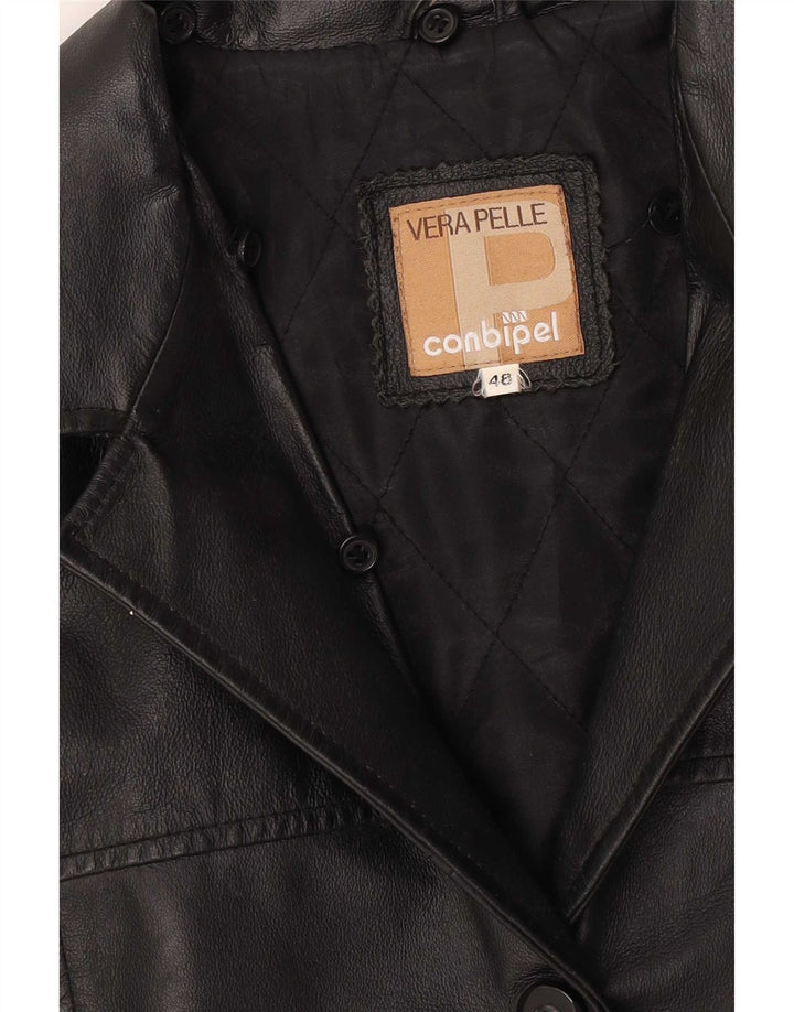 Conbipel Chaqueta De Cuero Mujer IT 48 XL Cuero Negro