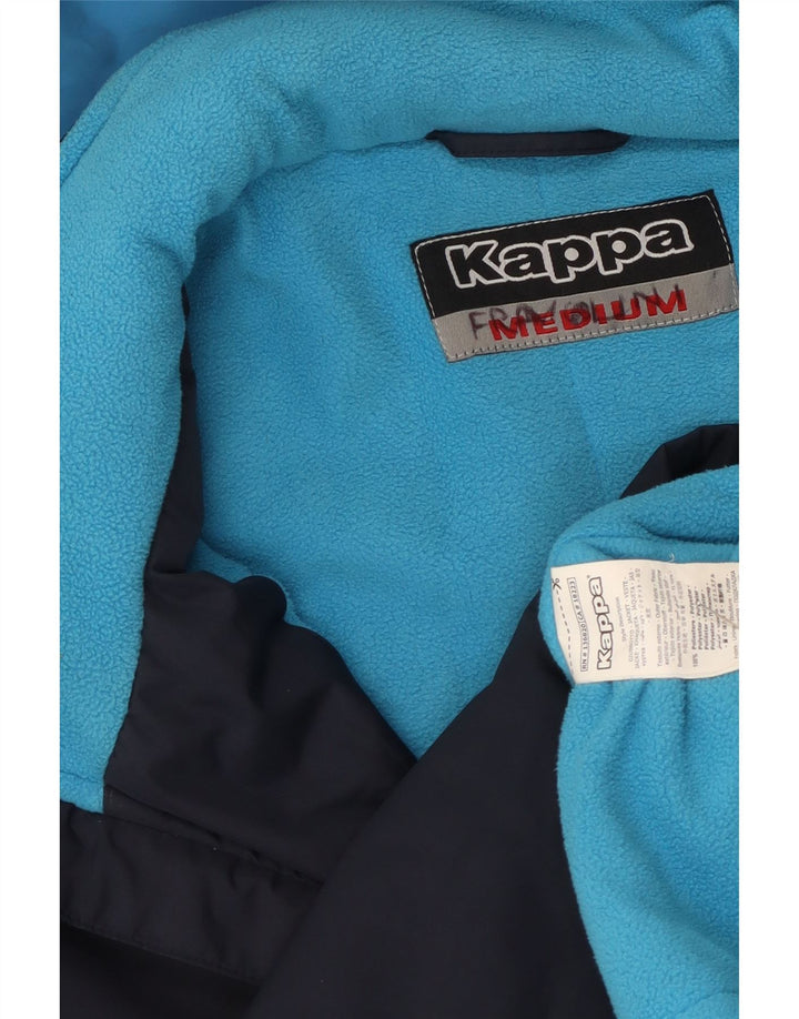 Kappa Mens Graphic Windbreaker Jacket UK 38 Medium Azul Marino Colorblock