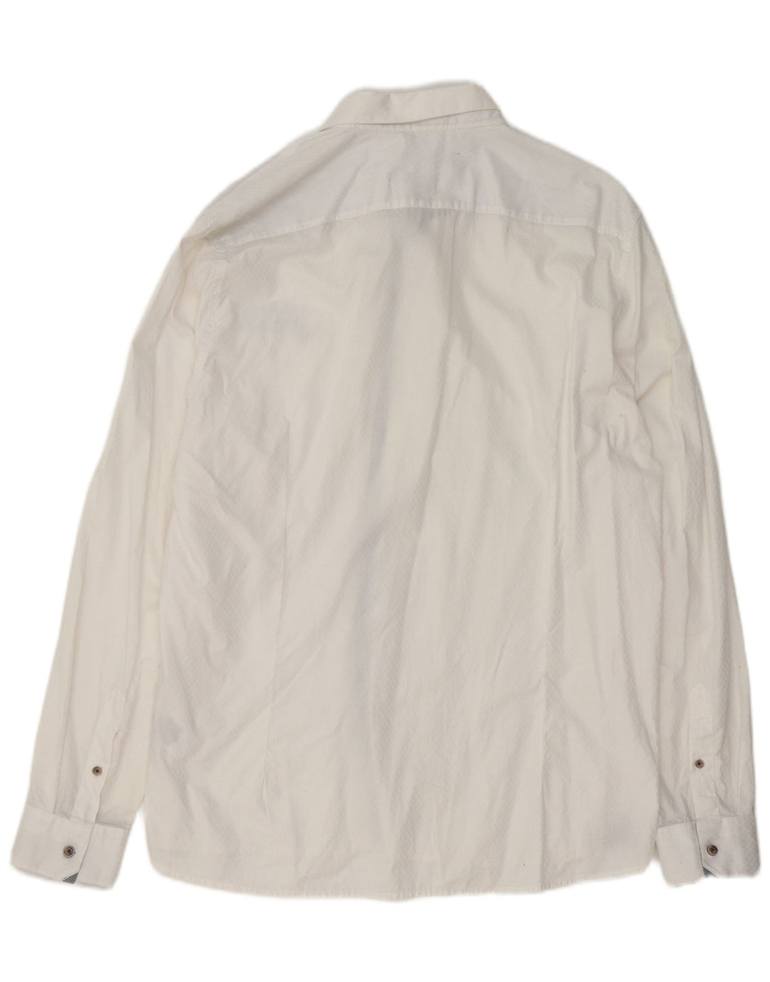 Ted Baker Camisa para hombre Talla 6 2XL Algodón blanco