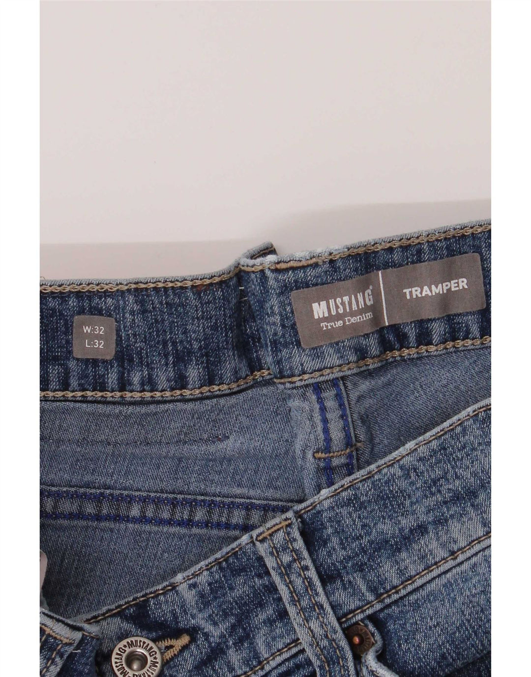 Mustang Jeans Tramper Slim para hombre W32 L32 Algodón azul