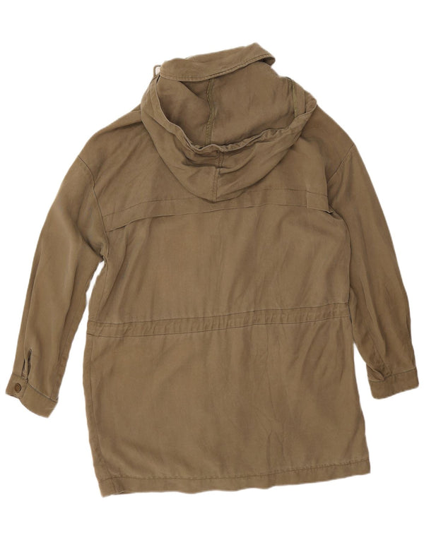 Zara Mujer Parka Extragrande Con Capucha UK 40 Medium Khaki