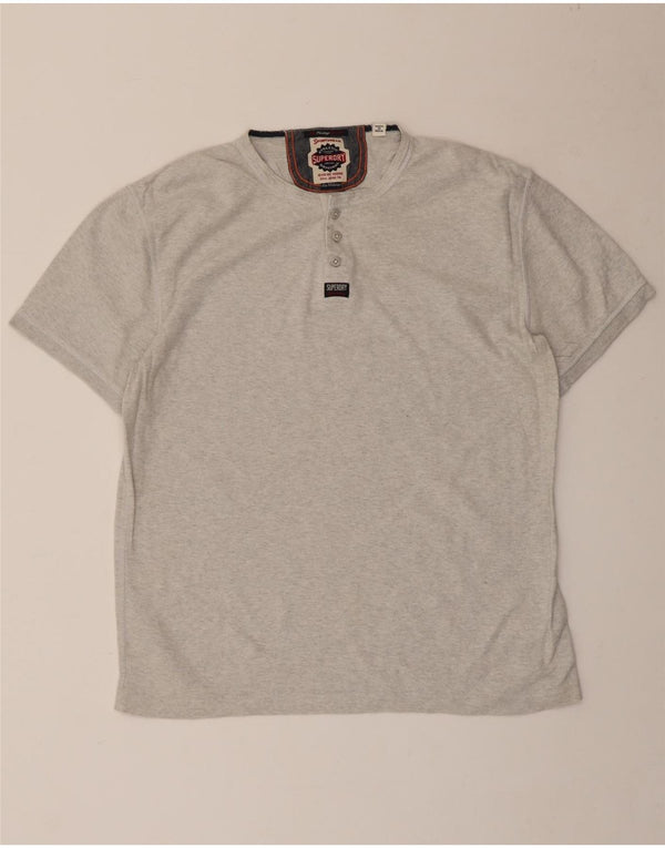 Superdry Camiseta para hombre Top 2XL Gris Algodón