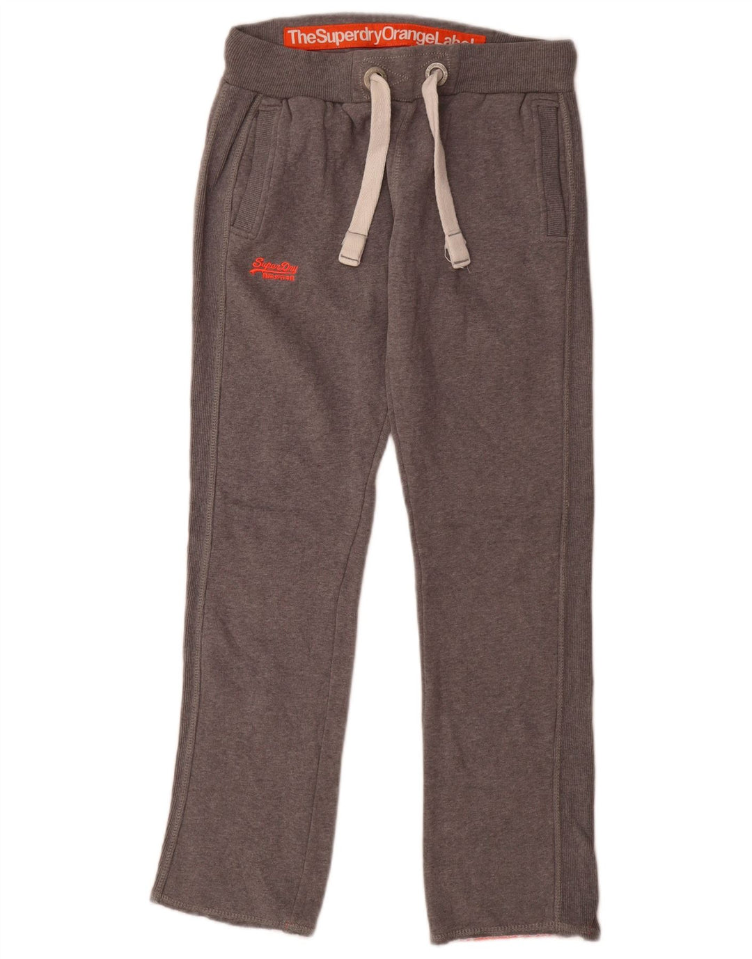 Superdry Pantalones de chándal para mujer, talla 40, algodón gris pequeño