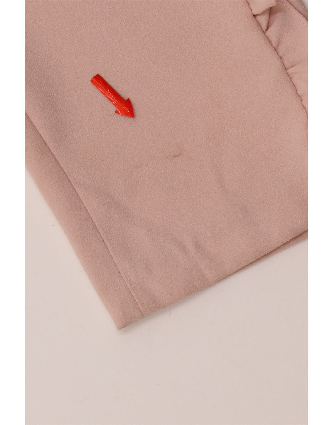 Zara Mujer Pantalón Chino Slim Small W27 L26 Poliéster Rosa