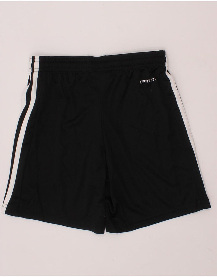 ADIDAS Boys Aeroready Sport Shorts 7-8 Years  Black Polyester Vintage Adidas and Second-Hand Adidas from Messina Hembry 