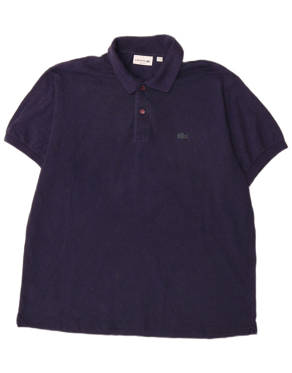 Lacoste Polo de ajuste clásico para hombre talla 7 2XL algodón azul marino