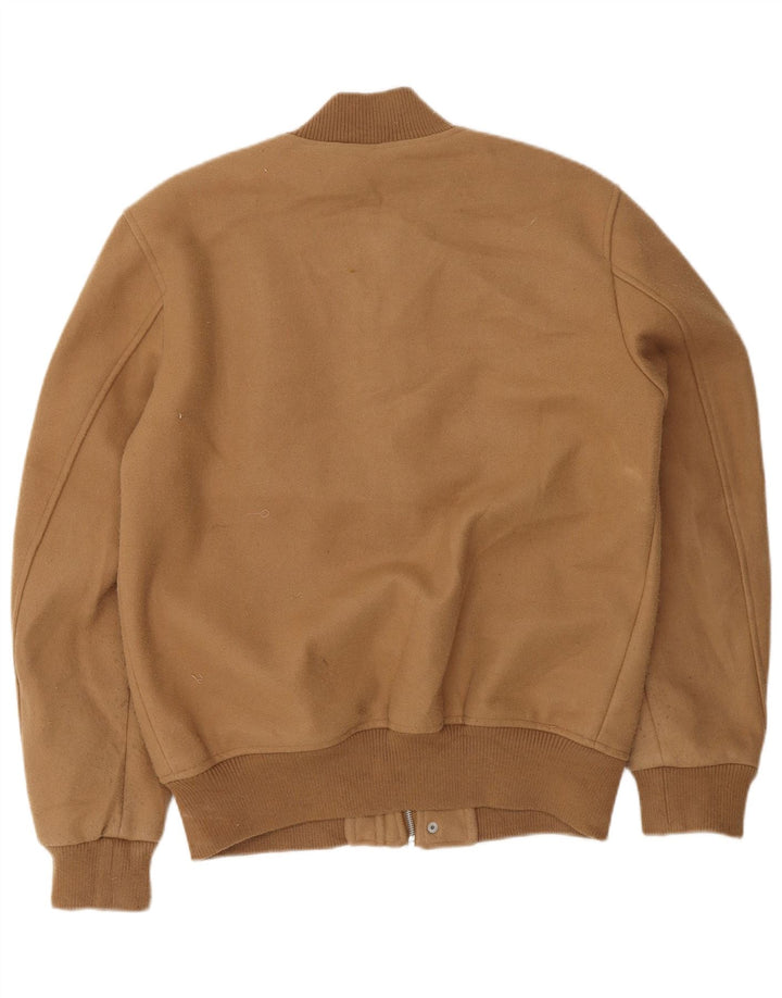 Zara Hombre Cazadora Bomber ES 38 Marrón Medio Poliéster