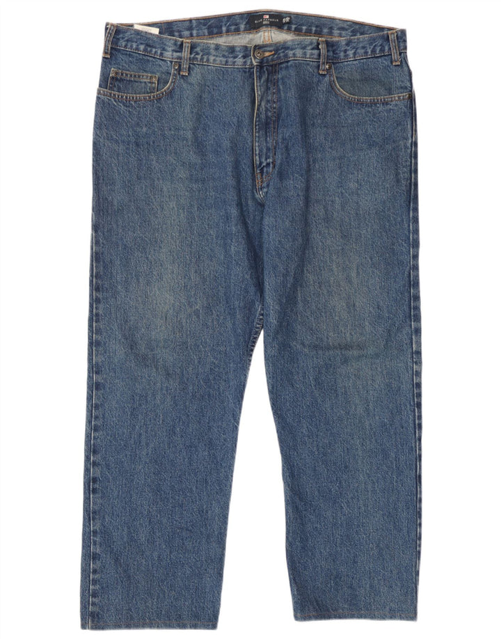 Marks & Spencer Vaqueros rectos azules Harbor para hombre W40 L26 Algodón azul