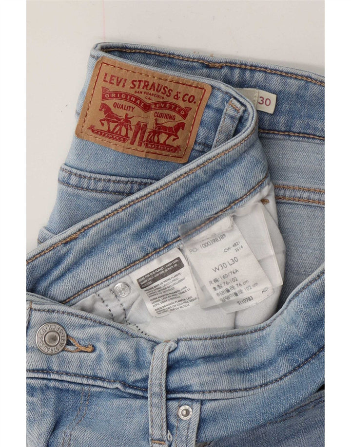 Vaqueros Levi's 725 De Tiro Alto Para Mujer W30 L26 Azul