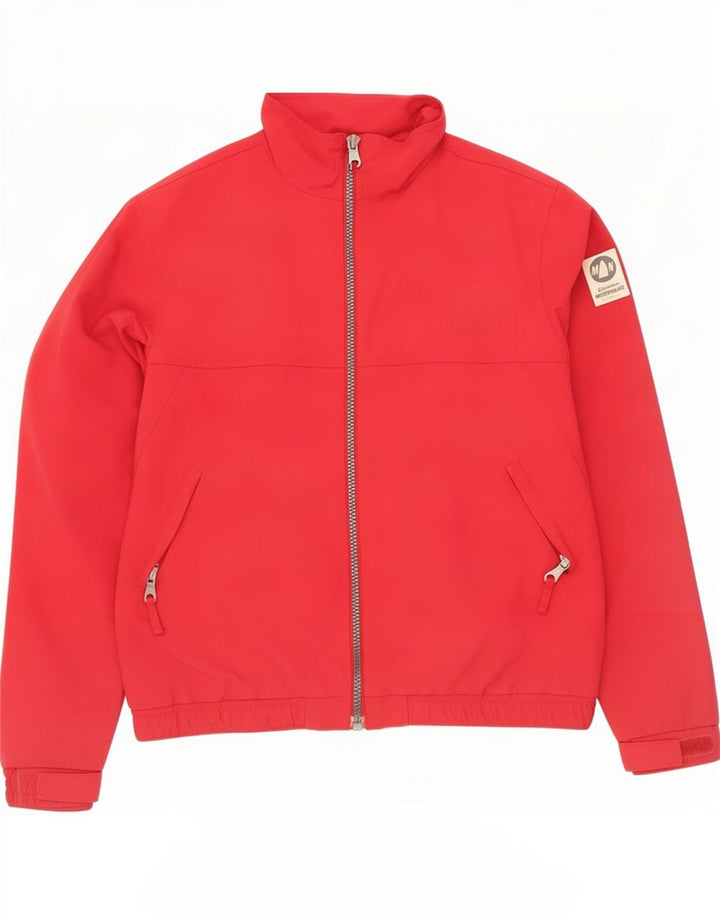 Murphy & Nye Chaqueta impermeable para hombre UK 38 Mediano Rojo Poliéster