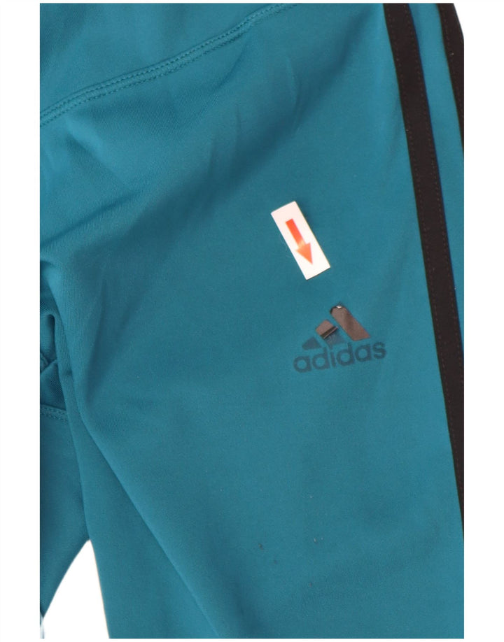Adidas Mujer Climalite Leggings UK 8/10 Pequeño Azul Poliéster