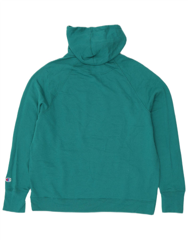 CHAMPION Jersey con capucha gráfico extragrande para mujer UK 18 XL Algodón verde