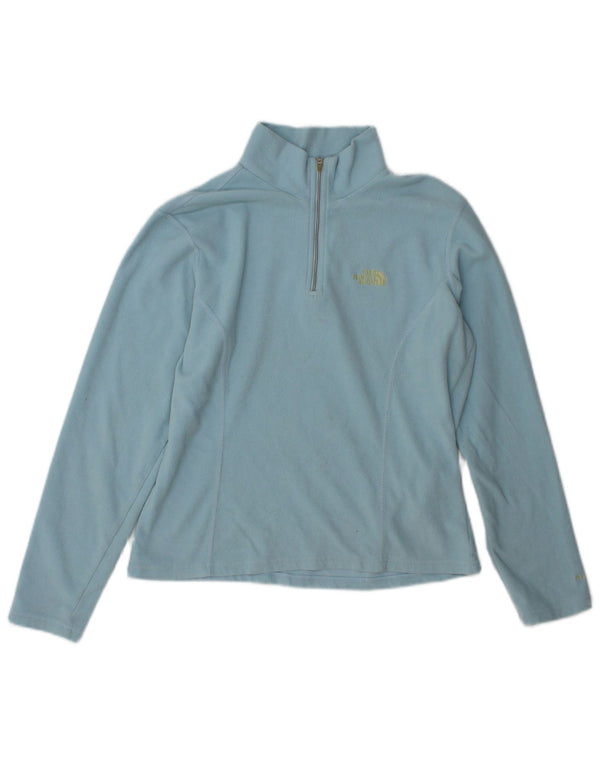 The North Face Jersey de forro polar con cuello y cremallera para mujer UK 10 Small Poliéster azul