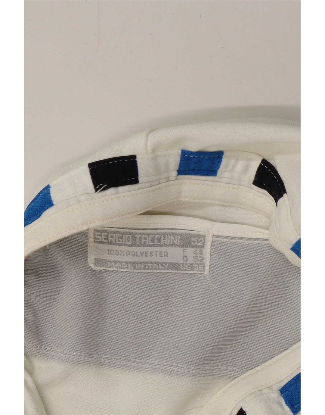 Sergio Tacchini Pantalones cortos chinos para mujer IT 52 2XL W36 Bloque de color blanco