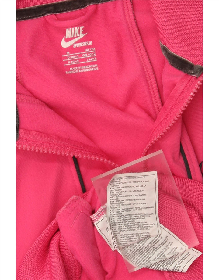 Nike - Chaqueta de chándal para mujer, talla 10/12, poliéster rosa medio