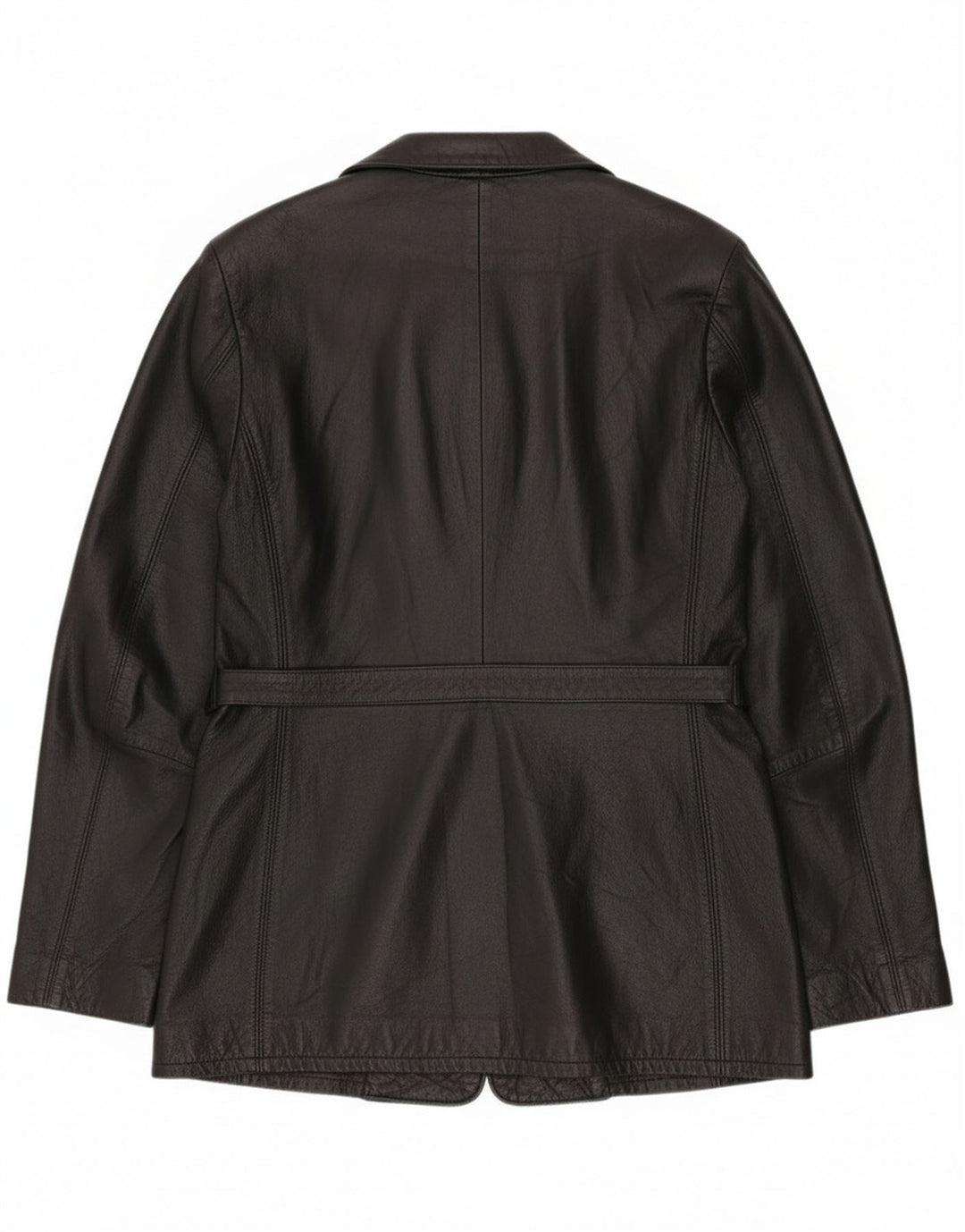 Vagabond Chaqueta de cuero para mujer UK 46 Large Cuero negro