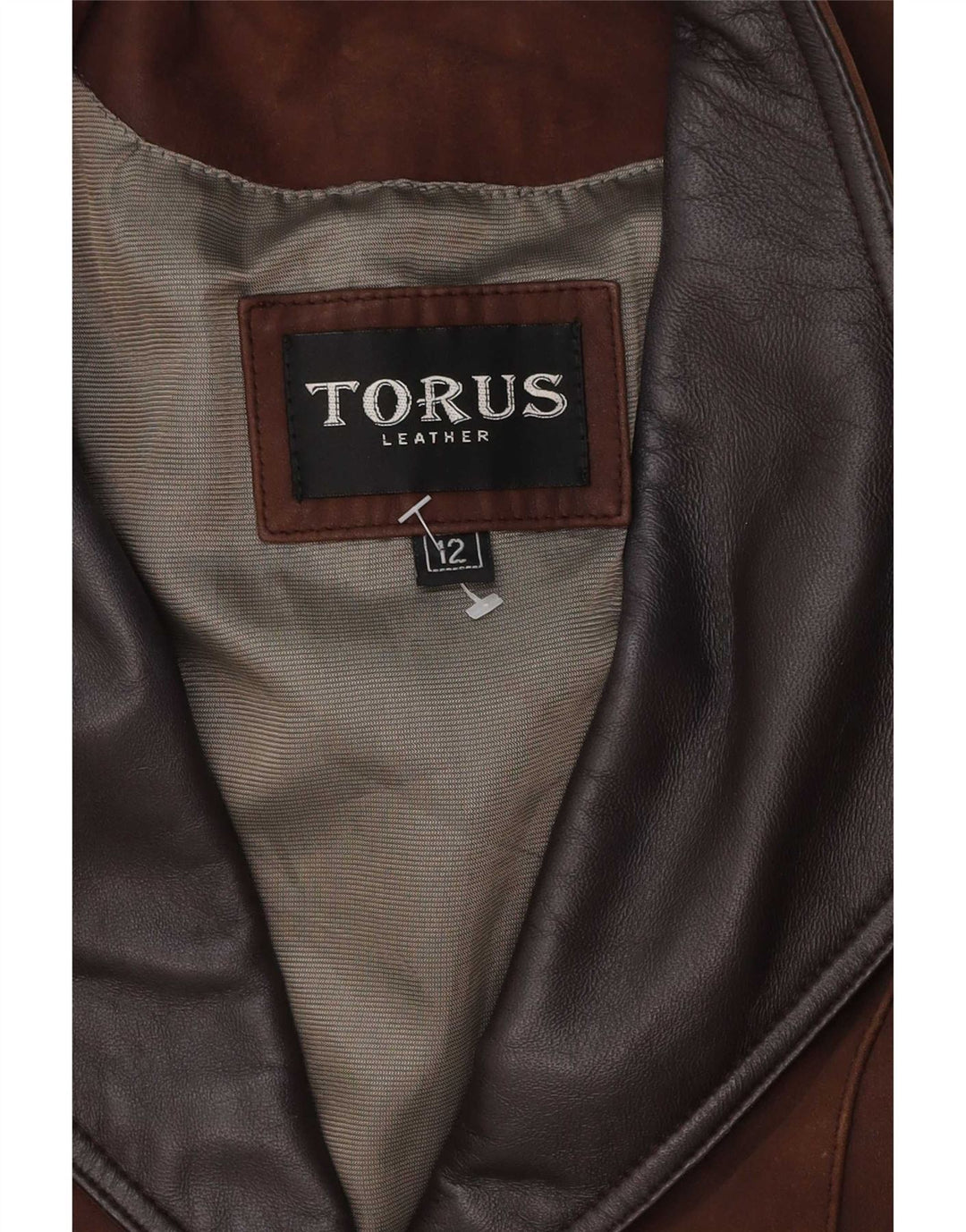 Torus Abrigo de cuero para mujer UK 42 Marrón medio