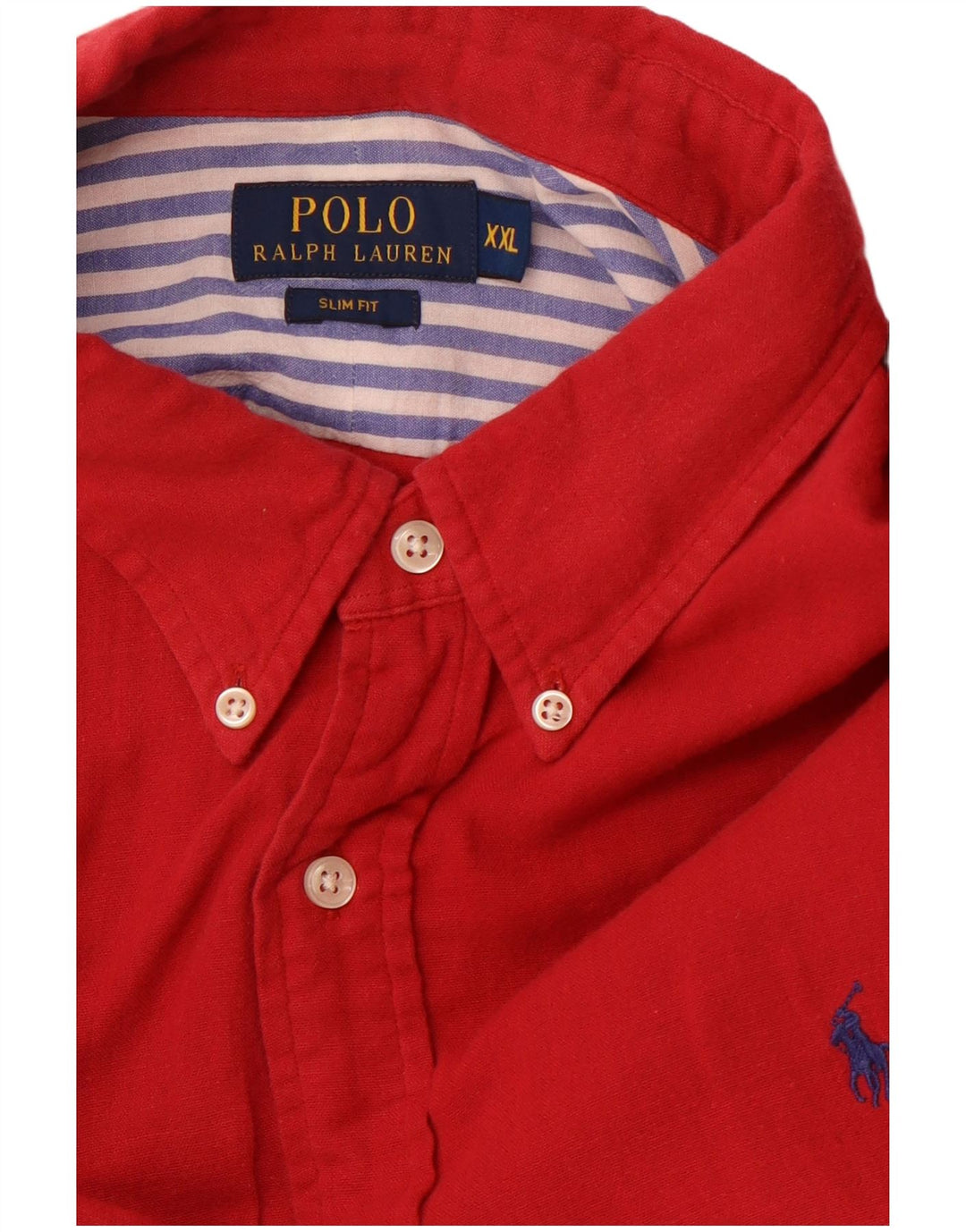 RALPH LAUREN Camisa ajustada para hombre 2XL Rojo