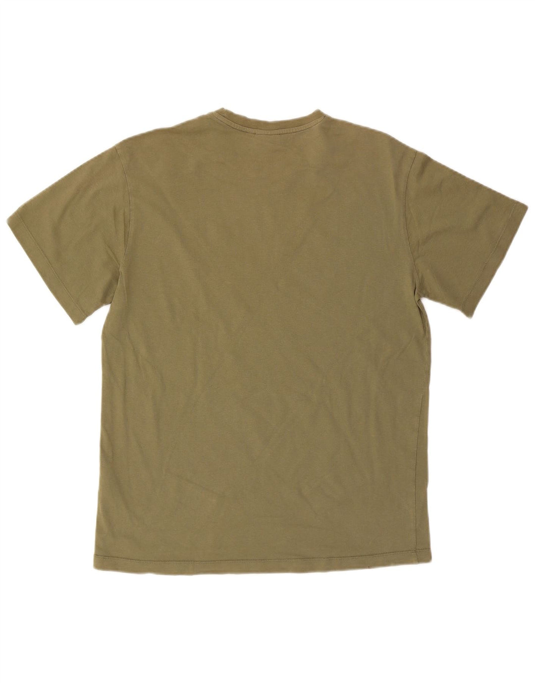 FILA Mens Graphic T-Shirt Top Small Khaki Cotton