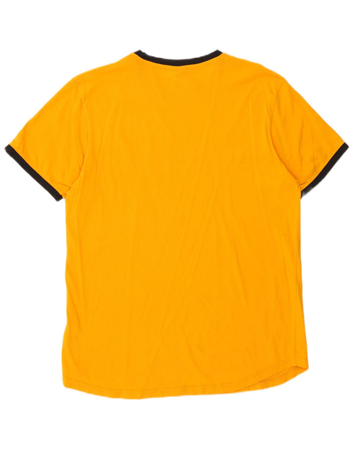 Ellesse - Camiseta gráfica para hombre, talla grande, algodón naranja