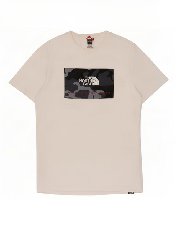 The North Face Camiseta gráfica para hombre Top Small White Cotton