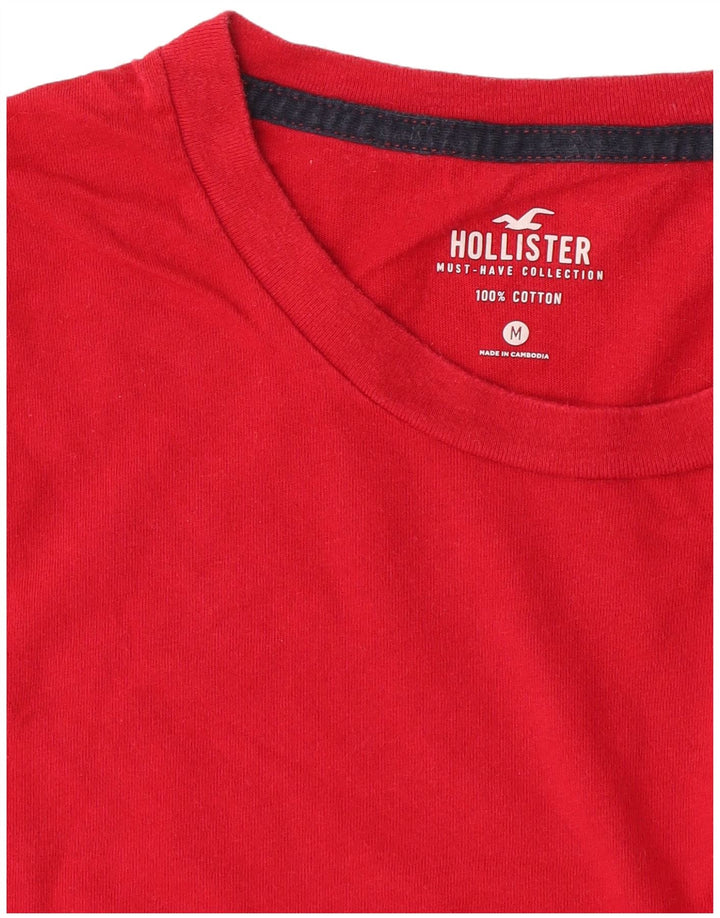 Camiseta Hollister Hombre Top Medium Rojo Algodón