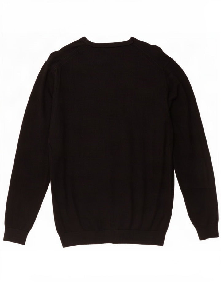Zara Hombre Jersey De Cuello Redondo Jersey Grande Negro