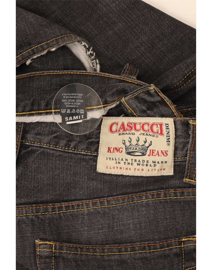 Casucci Jeans rectos para hombre IT 46 Small W32 L31 Algodón negro