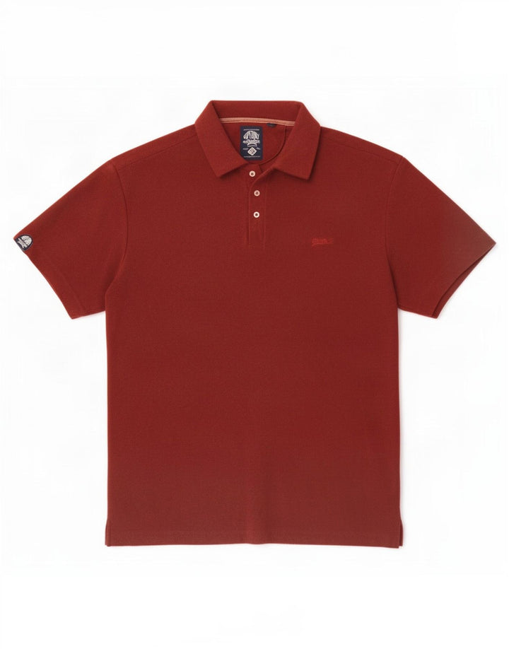 Superdry Polo Hombre XL Algodón Granate