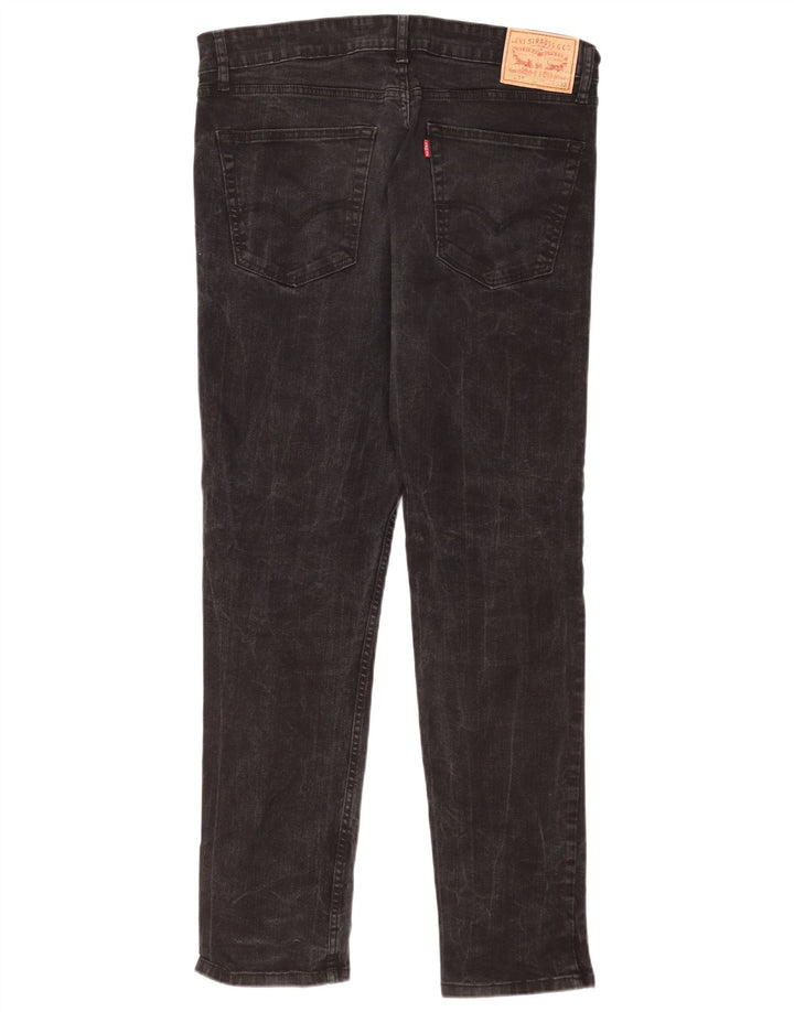Levi's Hombre 511 Slim Jeans W34 L32 Algodón Negro