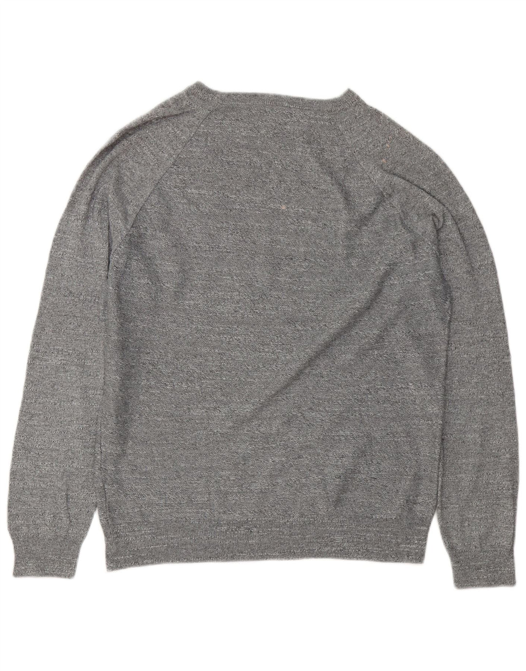 J. Crew Jersey de cuello redondo para hombre de algodón moteado gris medio