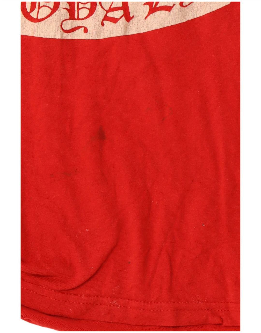 SUPERDRY Camiseta gráfica para mujer Top UK 12 Medium Red Cotton