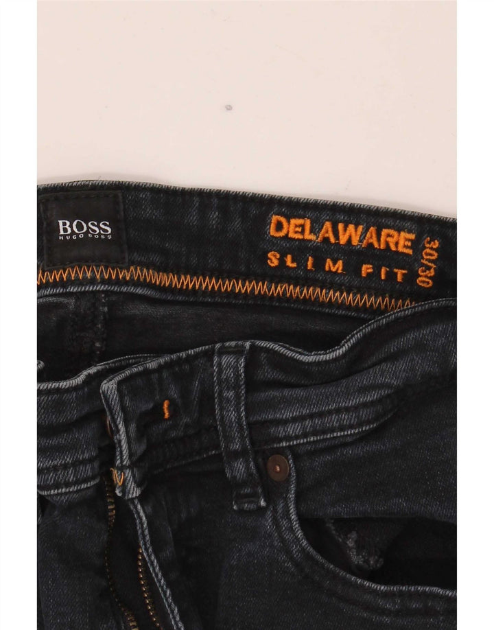 Vaqueros Hugo Boss Delaware Slim para hombre W30 L30 Negro