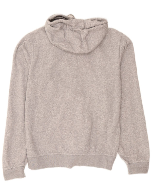 Nike Sudadera con capucha y cremallera para hombre, talla pequeña, algodón moteado gris