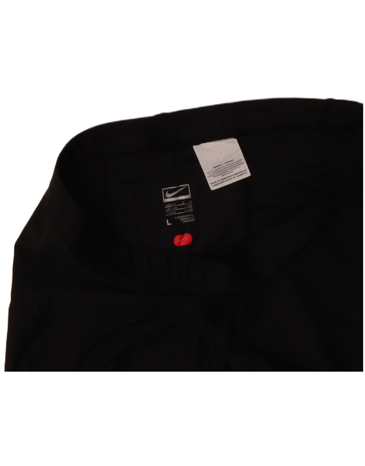 NIKE Bermudas deportivas para mujer UK 14/16 Grande Poliéster negro