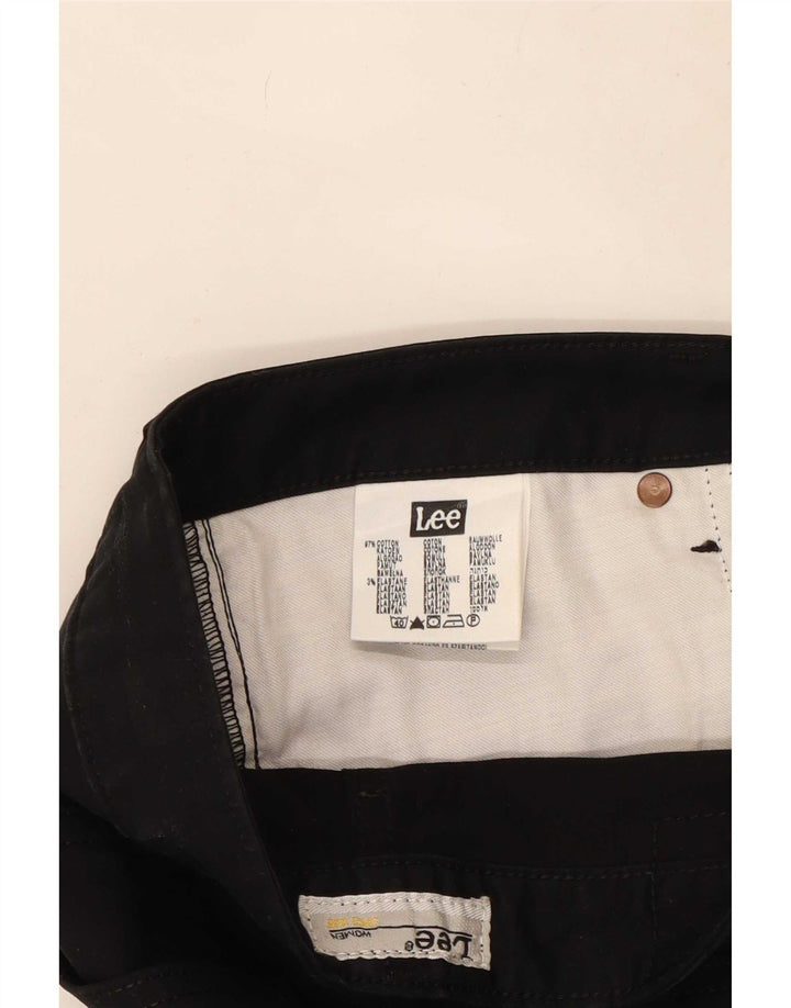 Lee Cameron Bootcut Pantalones Casuales para Mujer W32 L33 Algodón Negro